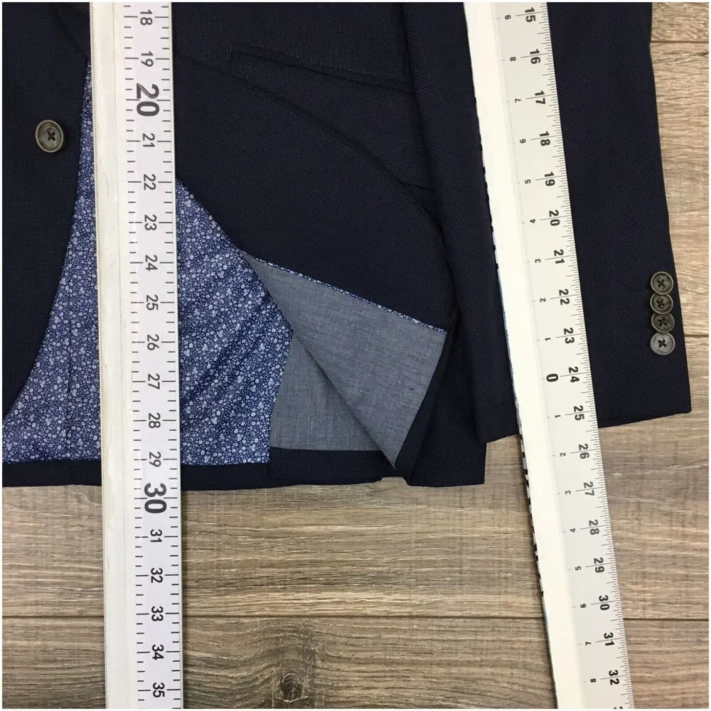 JOSEPH ABBOUD Mens Blazer Sport Coat Casual Jacket Size M‎ ( 40R ) Blue Suit